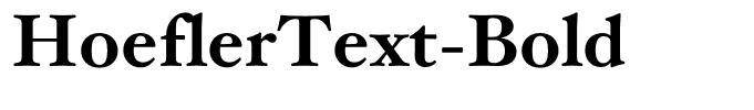 HoeflerText-Bold