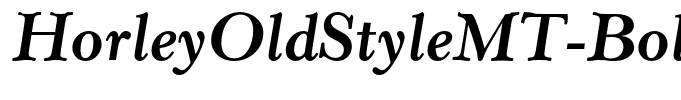 HorleyOldStyleMT-BoldItalic