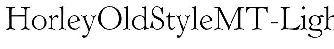 HorleyOldStyleMT-Light