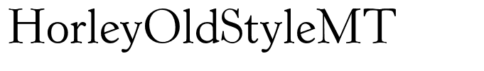 HorleyOldStyleMT