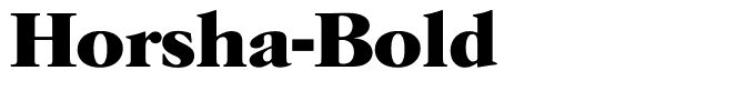 Horsha-Bold