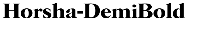 Horsha-DemiBold
