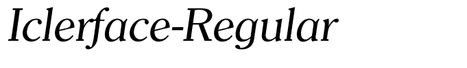 Iclerface-Regular