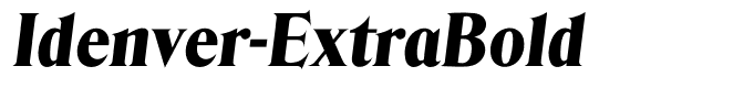 Idenver-ExtraBold