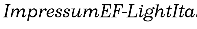 ImpressumEF-LightItalic