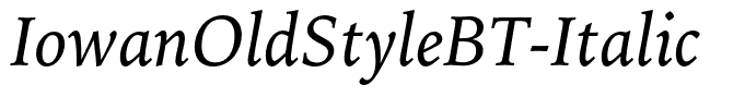 IowanOldStyleBT-Italic