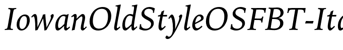 IowanOldStyleOSFBT-Italic