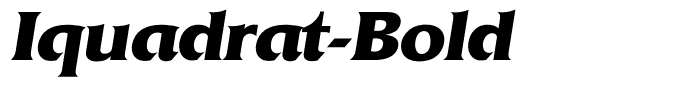Iquadrat-Bold