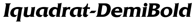 Iquadrat-DemiBold