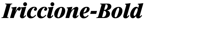 Iriccione-Bold
