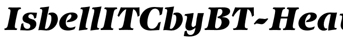 IsbellITCbyBT-HeavyItalic
