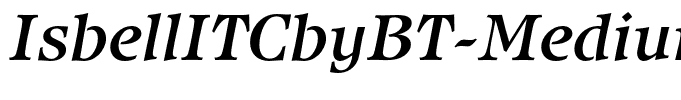 IsbellITCbyBT-MediumItalic