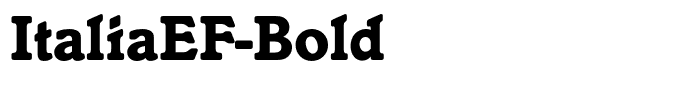 ItaliaEF-Bold
