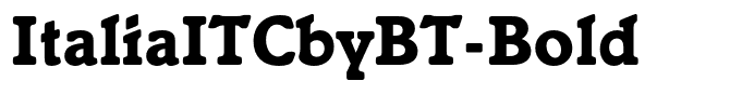 ItaliaITCbyBT-Bold