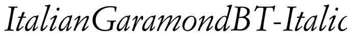 ItalianGaramondBT-Italic