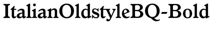 ItalianOldstyleBQ-Bold