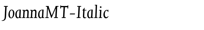 JoannaMT-Italic