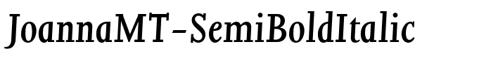 JoannaMT-SemiBoldItalic