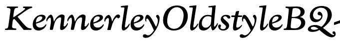 KennerleyOldstyleBQ-MediumItalic
