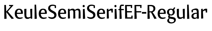 KeuleSemiSerifEF-Regular
