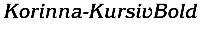 Korinna-KursivBold