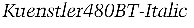 Kuenstler480BT-Italic