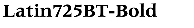 Latin725BT-Bold