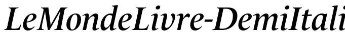 LeMondeLivre-DemiItalic