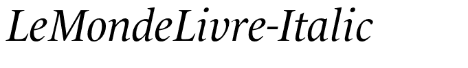LeMondeLivre-Italic