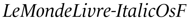 LeMondeLivre-ItalicOsF