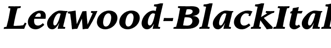 Leawood-BlackItalic