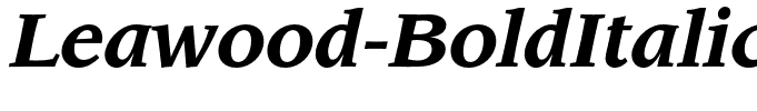 Leawood-BoldItalic