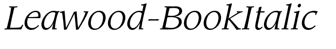 Leawood-BookItalic
