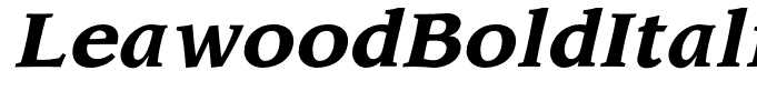 LeawoodBoldItalic