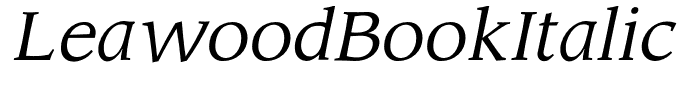 LeawoodBookItalic