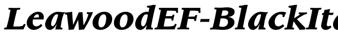 LeawoodEF-BlackItalic