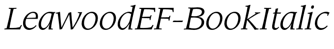 LeawoodEF-BookItalic