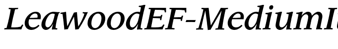 LeawoodEF-MediumItalic