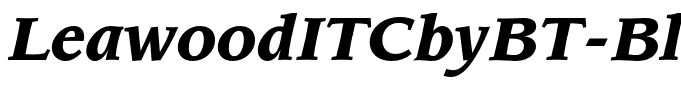 LeawoodITCbyBT-BlackItalic