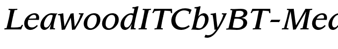 LeawoodITCbyBT-MediumItalic