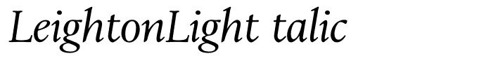 LeightonLightItalic
