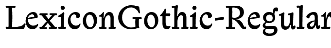 LexiconGothic-Regular