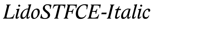 LidoSTFCE-Italic