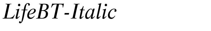 LifeBT-Italic