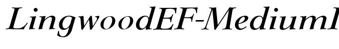 LingwoodEF-MediumItalic