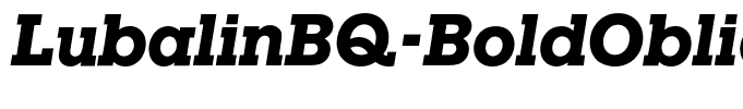 LubalinBQ-BoldOblique