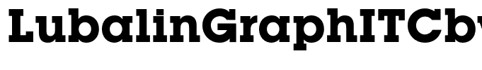 LubalinGraphITCbyBT-Bold
