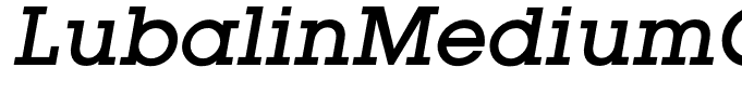 LubalinMediumOblique