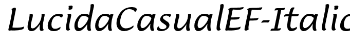 LucidaCasualEF-Italic