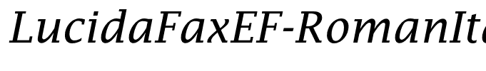 LucidaFaxEF-RomanItalic